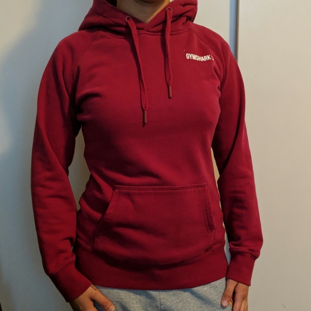Gymshark maroon size small sweatshirt